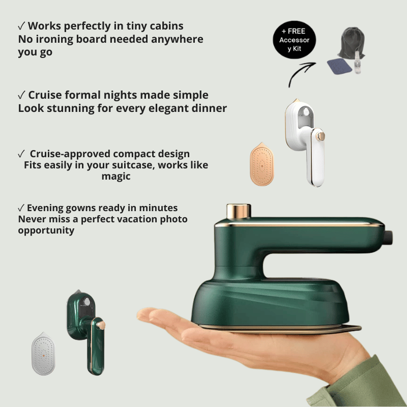 Vorthtech™ Mini Travel Iron— Perfectly pressed, anywhere.